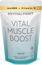 Vital Muscle Boost- Supplément myHMB et vitamine D3 premium pour les adultes – Poudre brevetée HMB 3000mg- pour les muscles sains, l'énergie et la vie active vibrante- soutient la synthèse protéique et la force