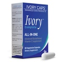 Ivory Caps Ivory Complete ALL-IN-ONE Advanced Gultathion/Vitamine C Supplément avec acide alpha lipoïque, extrait de mûre et extrait de thé vert