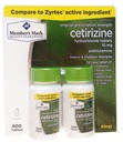 Marque du membre Autrefois connue comme étant tout simplement droite comprimés d'allergie au chlorhydrate de cétirizine,10 mg-400 Compte.