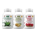 ANDREW LESSMAN Komplettes Verdauungskit – 90 Kapseln – 3-Produkt Bundle: 30 Kapseln jeder von Digest Assure, Aloe Vera-200 und Friendly Flora Probiotic, für gezielte Unterstützung des Verdauungssystems