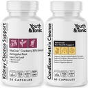 Jugend & Tonic CandEase Matrix Pillen & Nierenreiniger Bundle 2 Pack | Unterstützt Körperreinigung und hält Urinary Tract & Bladder Gesundheit