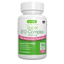 Igennus Sublingual Vitamine B12 Complexe 1000mcg, méthylcobalamine, adénosylcobalamine et hydroxocobalamine, haute absorption et propre, 180 portions, sans sucre et végétalien