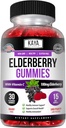 Kaya Naturals Immununterstützung Vegetarisches Vitamin Gummy, Zink, Vitamin C, Elderberry, Vitamin E, Zitronengeschmack (30 Gummi)