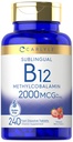Carlyle B12 Vitamine 2000 mcg. 240 Comprimés dissolvants rapides.
