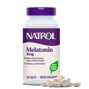 Natrol Melatonin 3 mg, complément alimentaire pour sommeil reposé, compléments de sommeil pour adultes, 120 comprimés de mélatonine, 120 jours d'approvisionnement