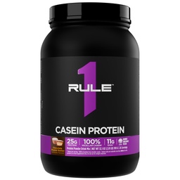 Rule 1 Proteins Casein Protein, Chocolate Peanut Butter, 26 Servings | 25g Protein and 11g EAAs Per Serving from Slow-Release Micellar Casein for Overnight Recovery and Sustained Delivery