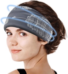 Crimmy Migraine Headache Relief Cap, Cooling Gel Headband Neck Wrap Hat Mask, Soothing Ice Pack Head Face Cold Compress for Tension Stress & Hangover