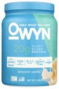 OWYN seulement ce dont vous avez besoin Protéines en poudre végétale, Vanille lisse, 1,05 lb