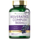 Carlyle Resveratrol Supplément 1800mg.180 Capsules.