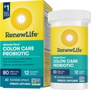 Renouveler le supplément probiotique de soin des colonies adultes, sans gluten, sans lait et sans soja, 80 milliards d'UFC par gélule, 60 capsules (paquetage mai Vary)
