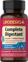 Verdauungsenzyme mit Probiotika | 60 Kapseln | Probiotische Formel | Vegetarisch, Non-GMO, Glutenfreie Ergänzung | von Lindberg