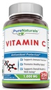 Pure Naturals Vitamin C, 1000 mg 250 Tablets -Supports Immune Function* -Supports Overall Health & Well-Being* -Promotes Healthy Aging*