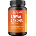 Ashwagandha 1000mg avec extrait d'artichaut - Capsules Ashwagandha pour le stress, l'humeur et le soutien énergétique - Soutien aux plantes Adaptogènes pour les hommes et les femmes - 90 Végétaux, Capsules non OGM, 45 portions