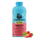 Best Nest Wellness Kids Liquid Multivitamine: Vitamines méthylées, aliments entiers, végétalien, B12, sans gluten, non-OGM Méthylfolate Vitamines liquides quotidiennes pour les enfants avec soutien immunitaire - Arôme de mûrier, 16oz