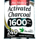 FITO MEDIC'S Lab Activated Charcoal Pills , 1600 mg par portion 240 Caps , Activated Charcoal Capsules , Charcoal Pills , Ultra high Absorption , s.