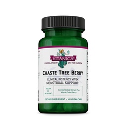 Vitanica Chaste Tree Berry Extract, Vitex Chasteberry Ergänzung für Frauen, Hormon Balance und Menstrual Cycle Unterstützung, Non-GMO, Vegan, 2 Monate Versorgung, 60 Kapseln