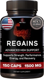 Suppléments HGH pour les hommes et les femmes - Regains Natural Anabolic Muscle Growth Building & Human Growth Hormone pour les hommes, Muscle Builder pour les hommes, Supplément de récupération musculaire, 150 pilules protéiques