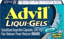 Advil Pain Reliever/Fever Reducer, 200mg Solubilized Ibuprofen (80-Count Liqui-Gel Capsules, Paket von 2)