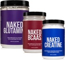 NAKED Muskelwachstum und Erholung Bundle: Reine Glutamin, Kreatin und entflammte BCAAs