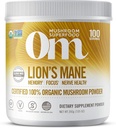 Om Nutrition des champignons biologiques Manille de lion: Mémoire, Focus, Santé Nerve, 100 portions, 7.14 Ounce, 200 Gram