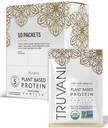 Truvani Vegan Powder Protéines de pois Vanille 20g Protéines organiques à base de plantes Packets de voyage de service unique de 10 portions de gluten et de produits laitiers sans gluten de faible teneur en glucides Pas de sucre ajouté