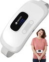CooCoPortable Heizkissen für Periodenkramps, Cordless Taille Gürtel für Menstruationskramp Relief, Schnelle Wärme Pad mit 4 Wärmestufen und 4 Vibrationsmodi, Geschenke für Frauen Mädchen, Weiß