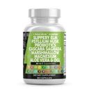 Clean Nutraceuticals Slippery Elm Psyllium Husk Pre Probiotic Digestive Gut Health Supplement mit Aloe Vera Cascara Sagrada Marshmallow Root DGL Licorice Senna Extract