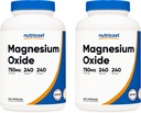 Nutricost Oxyde de magnésium 750mg, 240 Capsules (2 bouteilles)