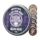 La Révolution Viking Baume de la Sauge Clary - Beurre à l'huile d'argan, Adoucissant pour les hommes avec l'huile de jojoba - Hydratant pour les hommes avec la cire d'abeille - La cire de la barbe pour les hommes (2oz, 1 pack)