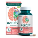NEURIVA Original Decaffeinated Klinisch getestet Nootropic Brain Supplement für Speicher, Fokus & Konzentration, NeuroFactor & Phosphatidylserin, 28ct Capsules