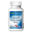 HealthA2Z® Tabouret softener (docusate de sodium 100mg) Relief de constipation doux (dépendable et facile à prendre) Capsules rouges (paquet de 1)