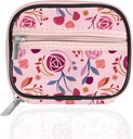 Serfeymi hebdomadaire Pill Organizer Pill Case for Purse with Amovible 7 Day Pill Box, Modeable Travel Medicine Organizer Pill Container for Medicine, Vitamine, Supplément - Rose 01