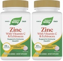 Nature's Way Zinc Lozenges mit Vitamin C & Echinacea, Immununterstützung*, Wild Berry Flavored, 60 Lozenges (Pack von 2)