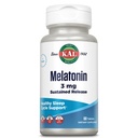 KAL Melatonin 3mg Aide au sommeil à libération prolongée, supplément à la mélatonine soutient la détente saine, un sentiment de calme et un cycle de sommeil approprié, avec/ajout de vitamine B6, végétalien, sans gluten 60 portions, 60 comprimés