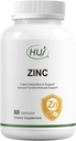 HUJ Zinc, 60 Capsules, Antioxydant Potent pour le support immunitaire