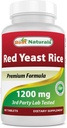 Meilleurs produits naturels Riz de levure rouge 1200 Mg 60 Comprimés (sans citrin)