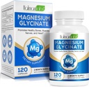 Glycinat de magnésium pur, Magnésium à absorption élevée, supplément de magnésium soutient les jambes, les muscles, les nerfs, la santé des os, 120 Glycinates de magnésium