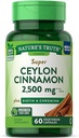 Nature's Truth Super Cinnamon plus Biotin & Chromium Quick Release Kapseln - 60 ct, Pack von 3