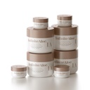InfiniteAloe soin complet de la peau, Aloe Vera visage et crème corporelle alimentés pour le soulagement de la peau sèche, sans fragrance - 4 grand pot 8 oz et 4 pot de voyage 0,5 oz