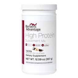 Avantage bariatrique Mélange de supplément à haute teneur en protéines - Poudre de protéines bariatriques - 20 g Protéines - pour les patients pré- et post-opératoires - avec le fer, le calcium et plus - 14 portions - Vanille