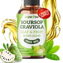 Soursop Liquid Drop 4 Fl oz pour le soutien cellulaire et la régénération, Immune Boost, Relax, foie et sommeil, Soursop Bitters Liquid, Herbal Goodness, Sucre/Gluten Free, Saveur naturelle