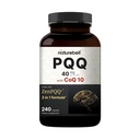 NatureBell PQQ 40mg Pro Serviving mit CoQ10, 240 Kapseln | Aktive Pyrrolochinolin Quinone, Hochverfügbare ZenPQQ+ Formel – Fördert Herz, Gehirn, & Mitochondriale Gesundheit – Non-GMO