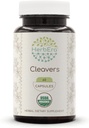 HerbEra Cleavers 60 Kapseln, 400 mg, USDA Organic Cleavers (Galium aparine) Getrocknete Kräuter (60 Kapseln)