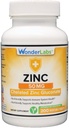 Wonder Laboratories Chelat Zink Gluconate 50 mg - Unterstützt gesunde Haut, Immunsystem, Zellwachstum und mehr - 200 vegetarische Tabletten