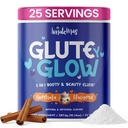 Glute Y Glow by Amatemas – Supplément pour la créatine féminine + biotine pour la croissance musculaire, le soutien au gluten, la peau des cheveux et les ongles – Horchata Flavor – Soutien énergétique – Lean Muscle – Mix performance quotidienne