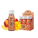 Proper Wild Vegan Energy Shots, mit L-Theanin, und Bio Koffein, Clean Plant Based Energy Drink, Gluten-Free, GMO-Free, Dairy-Free, Stevia-Free, Soy-Free, Peach Mango, 2.5 Fl Oz, 6 Pack