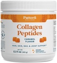 Motif Bien-être Collagène Peptides Poudre (Type I et III) - Cheveux, ongles, peau et soutien articulaire - Pâturage à l'herbe et aux pâturages - Hydrolysés, non OGM, sans produits laitiers et amis des céto - Caramel (13 Oz)