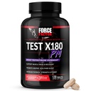 Kraftfaktor-Test X180 PM Testosteron-Booster für Männer, Übernacht Testosteron-Ergänzung zu Muskeln zu bauen, Stärke zu erhöhen und zu fördern tiefer, gesünder Schlaf und Erholung, 120 Tabletten