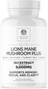 DR. EMIL NUTRIITION 9000mg Capsules de complément de la Mane de Lions biologiques avec Chaga, Reishi & Maitake - Mélange de champignons naturels pour le bien-être