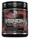 DRAGON PHARMA Venom Extreme Potency Pre-Workout, Laser Sharp Focus + Energy, Intense Performance, Ingrédients éprouvés pour la vasodilation et l'endurance améliorées (40 portions, jus américain)